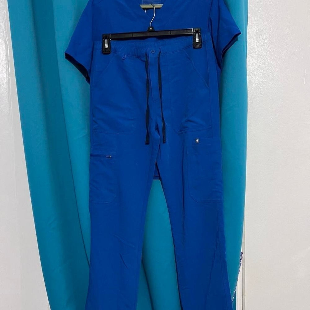 Figs Full Royal Blue Scrub Set
